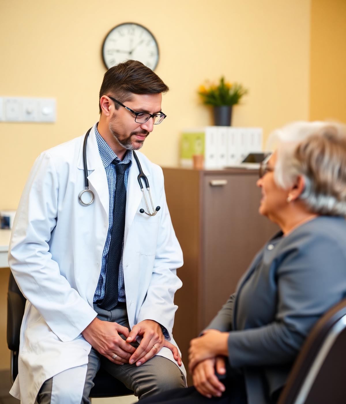 Médico em consulta
